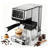 Máquina de Café Espresso Anbo 2026, Fabricación OEM/ODM, Bomba de Alta Presión de 15 o 20 Bares, Panel Táctil IMD, Cafetera Expreso