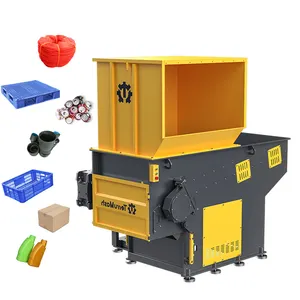 Customized Single Shaft Shredder For Crushing And Shredding Plastic Bottles Scrap Rubber