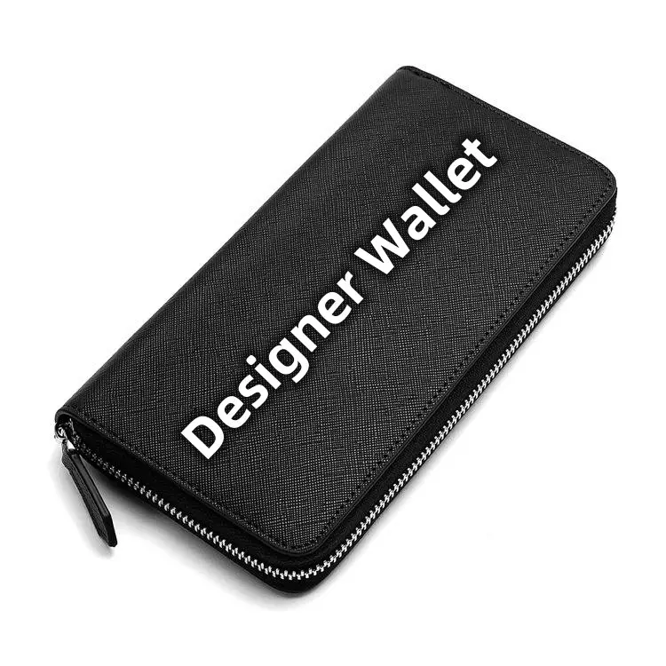 Long slim fashionable card holder women genuine leather luxury wallet men minimalist key ladies designer wallet for women