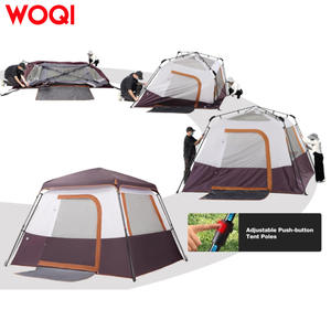 เต็นท์แคมป์ปิ้ง Woqi สำหรับ 4-5 คน แบบป๊อปอัพ กางอัตโนมัติ สองชั้น กันลม กันน้ำ เต็นท์ครอบครัวสำหรับกิจกรรมกลางแจ้ง ขนาด 241x241x165 ซม. - Product Image 2