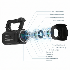 <span class=keywords><strong>Appareil</strong></span> d'enregistrement vidéo numérique avec zoom optique 16x, 48MP, 2.7K, vision nocturne, écran rabattable, caméra <span class=keywords><strong>pour</strong></span> vlog, voyage, créateur de contenu - Product Image 3
