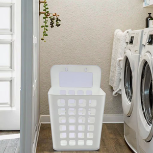 Panier de rangement multifonction en plastique PP ajouré avec base à ventouses pour cuisine, salle de bain et buanderie - Product Image 1