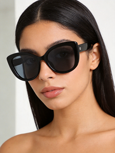 Gafas de Sol de Ojo de Gato para Mujer, Montura de Plástico, Protección UV400, Protección Solar, Estilo Moderno para Adultos, CE, OEM - Product Image 1