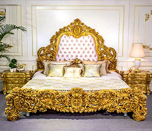 Compre una Cama Moderna de Madera de Teca con Acabado Blanco, Cama de Madera de Teca de Lujo para Villa, Hotel y Fabricante de Muebles de Dormitorio Premium en EE. UU. - Product Image 4