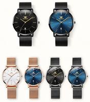 Olevs 5869 montres à Quartz de luxe pour hommes mode analogique décontracté maille acier Ultra mince montre-bracelet pour hommes femmes Couple Montre Relojes