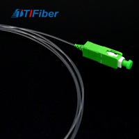 Kabel Patch Fiber Optik Singlemode Tak Terlihat G657A G652D 0.9mm Tight Buffer Transparan Bare Jumper LSZH Indoor FTTH ONT