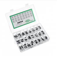 ODM New PENPOS 24 Jenis Transistor Silikon In-Line NPN / PNP Paket Kit Aneka Komponen 2N2222