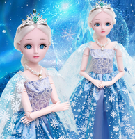 Boîte cadeau de tenue de poupée miniature en plastique de 60 cm, grande taille, princesse sirène, pour le jeu. Cadeau d'anniversaire pour enfants. Jouet unisexe.