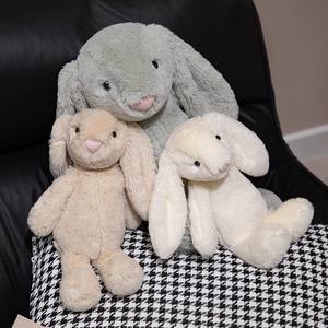 Jouet en peluche lapin à oreilles tombantes en tissu polyester à motifs floraux, lapin aux longues oreilles, jouet de confort pour enfants, cadeau d'anniversaire, 31-50 cm, vente en gros - Product Image 2