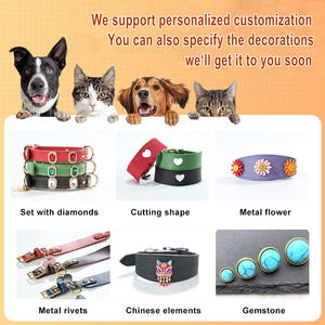 Collar para Mascotas de Doble Capa de Cuero Genuino y PU, Acolchado con Dibujos Animados, con Remaches, Suave, Duradero, Resistente al Desgaste, Antipellizcos, para Perros Pequeños/Medianos/Grandes - Product Image 5