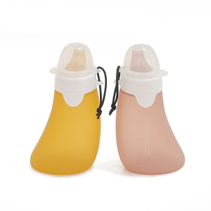Nouvelle conception en promotion : Pochette alimentaire réutilisable en silicone sans BPA, compressible et rechargeable pour bébé, sac de conservation du lait maternel - Product Image 5