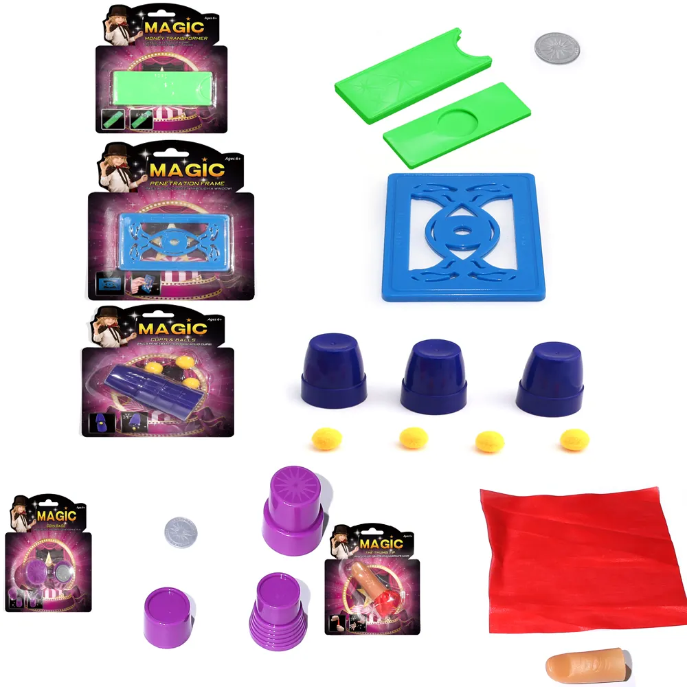 Close-up Magic Amazing Magic Tricks Set Children's Toy Set Student Magic Props Finger Toys Professional