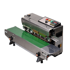 FR-900 (UPACK) Machine de scellage thermique électrique en acier inoxydable, scelleuse à bande continue pour boissons, pour film plastique, sachet, aluminium - Product Image 1