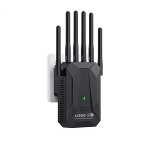 WiFi6 KuWFi 3000Mbps Extensor de rango de banda dual Señal fuerte Dispositivo inalámbrico para interiores 6 Antena Repetidor <span class=keywords><strong>WiFi</strong></span> con puerto Gigabit - Product Image 1