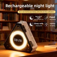 Lampe de table LED mécanique en forme d'armure, rechargeable par USB, veilleuse chaton pour chevet, cadeau de Noël pour bébé, chambre d'enfant