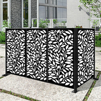 Panneau de clôture décoratif et séparateurs en métal découpé au laser, style australien moderne, pour extérieur, autoportant, pour jardin