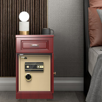 Onais Home Coffre-fort antivol simple et moderne pour chambre à coucher avec serrure à combinaison d'empreintes digitales Petit tiroir de chevet ignifuge en métal