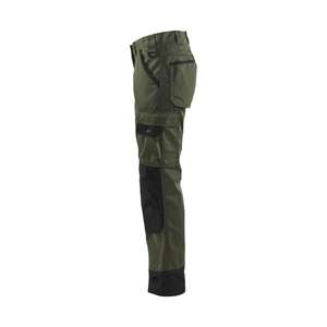 BLAKLADER - 715418354699C34 Pantalones de jardín para mujer Verde militar/Negro-PANTALÓN DE TRABAJO EAN 7330509280263 PANTALONES DE TRABAJO CARGO - Product Image 4
