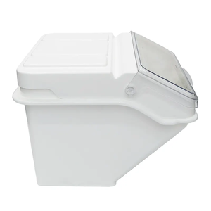 <span class=keywords><strong>Bac</strong></span> de stockage de farine de 47L/12 gallons-PP robuste, couvercle rabattable hermétique et <span class=keywords><strong>bec</strong></span> verseur-Organisateur de sucre/ingrédients en vrac pour boulangeries - Product Image 3