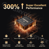Terminal Punto de Venta Portátil con Certificación GMS, CPU de 64 Bits, Pantalla de 6.5 Pulgadas, NB65 Android 14, Impresora de 80 mm, NFC, Bluetooth 5.0 y Escáner de Código de Barras 2D
