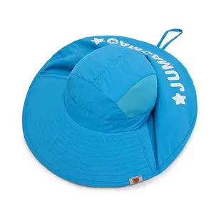 Custom Wide Brim Bucket Sun Bucket UV Protection Beach Hats Outdoor Sport Hiking Fishing Cap Baby Kids Child Toddler Summer Hat
