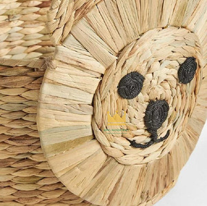 New Collection Eco-friendly Water Hyacinth Lion Shape Storage <b>Basket</b> Laundry <b>Basket</b> <b>Cheap</b> price from Vietnam - Product Image 3