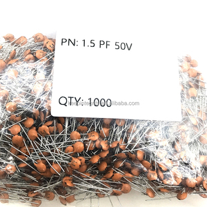 Chất lượng cao bom tụ gốm 50V 1pf 1.2pf 1.5pf 1.8pf 2pf 2.2pf đỏ vàng Plug-in tụ nhúng tụ điện - Product Image 2