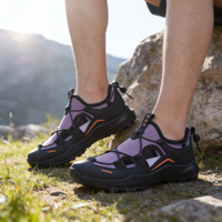 Sandales de randonnée personnalisées pour hommes, dessus en mesh respirant, semelle intermédiaire en EVA légère et antidérapante, sandales de sport d'été