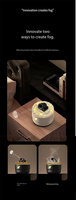 Canon à fumée simulé à ultrasons tir 7 couleurs lumière LED huile essentielle humidificateur d'air diffuseur d'arôme lampe d'ambiance volcanique
