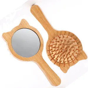 China Factory Wholesale ECO Friendly Hair Brush Wood Paddle Hair Brush Massage Bamboo Wooden Comb