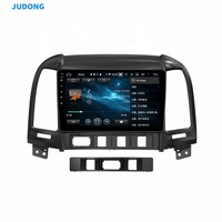 Reproductor Multimedia de Navegación GPS con Pantalla Táctil Android para Automóvil, Radio, Video, Audio, para Hyundai Santa Fe 2006 2007 2008 2009 -12