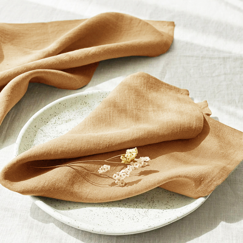 Небольшой минимальный заказ, простые столовые льняные салфетки, льняные салфетки, свадебные салфетки
