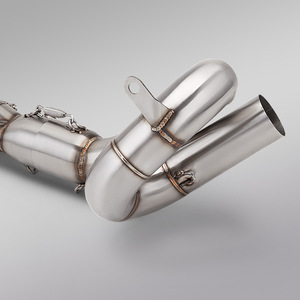 Tubo de Escape Modificado para Motocicleta Yamaha MT07 FZ07, Silenciador de Doble Salida, Sección Delantera, Media y Trasera, 2014-2025 - Product Image 3