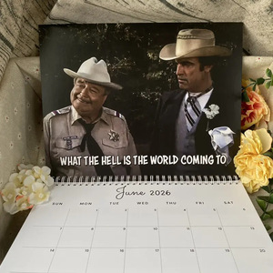 Buford T Justice 2026 Wall Calendar A <b>Year</b> Of Sheriff Justice Monthly <b>Planner</b> For Home Office Desk Decor Gift - Product Image 3