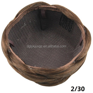 WE08 pelo sintético <span class=keywords><strong>trenza</strong></span> <span class=keywords><strong>moño</strong></span> sintético <span class=keywords><strong>de</strong></span> fibra <span class=keywords><strong>de</strong></span> alta temperatura pelucas botón a presión extensiones <span class=keywords><strong>de</strong></span> <span class=keywords><strong>cabello</strong></span> <span class=keywords><strong>moño</strong></span> para el <span class=keywords><strong>cabello</strong></span> <span class=keywords><strong>de</strong></span> las mujeres - Product Image 5
