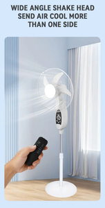 Hot Selling 16 Inch Rechargeable Standing Solar Powered Fan With LED <b>Light</b> & <b>Remote</b> <b>Control</b> KL-S116 Solar Power Stand Fan - Product Image 5