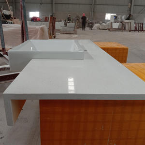 Comptoirs de salle de bain en quartz artificiel TMZ Stone ODM/OEM, design moderne beige 2005, résistants au feu et à l'eau, vente chaude - Product Image 6