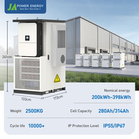 Armoire de batterie haute tension étanche IP65 JApower 125kW 348kWh pour onduleur hybride Deye, stockage extérieur commercial LiFePO4