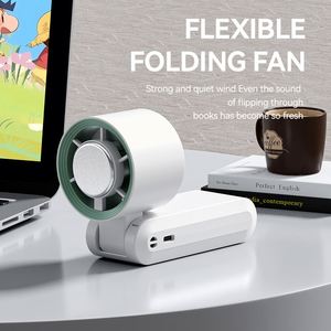 Ventilador Portátil Recargable de Mano con Batería de Larga Duración, Viento Fuerte, Pequeño, para Hogar, Oficina, Viajes y Actividades al Aire Libre - Product Image 4