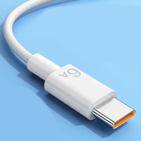 Vente en gros d'accessoires pour câble de chargement de données Câbles USB Type-C 6A Câble de chargement rapide pour téléphone portable USB à charge super rapide