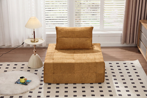 Shrink Vacuum Packed <b>Inflatable</b> Frameless Cube Lounge One Seat Thick Suede Eco-Friendly Modular Settee Square Floor <b>Sofa</b> - Product Image 2