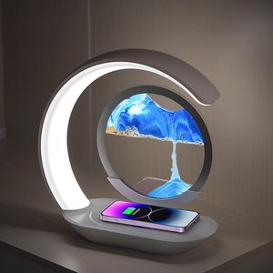 Modern Smart 15W Wireless Charger Table Lamp Rechargeable <strong>Plug</strong> <strong>in</strong> <strong>LED</strong> Night <strong>Light</strong> for Bedroom Multifunctional Nightstand Decor - Product Image 1