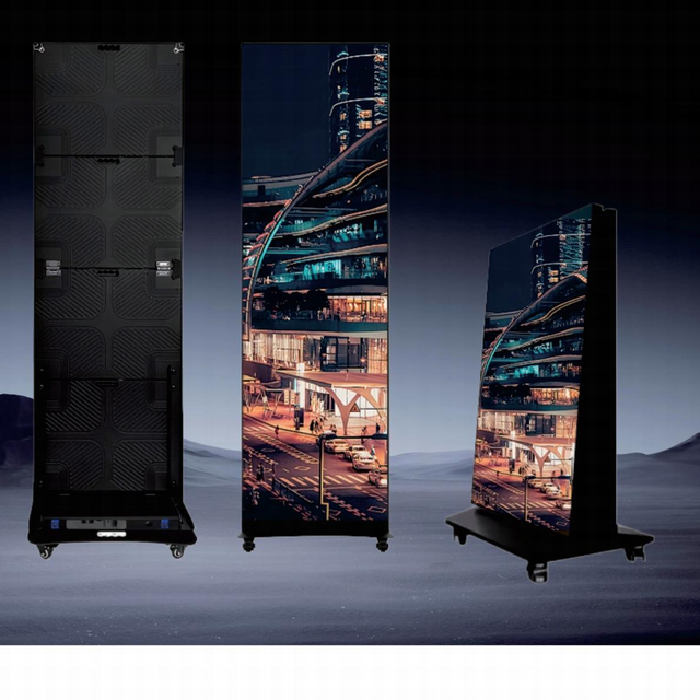 P2.5 GOB Foldable LED Advertising Display 640x1920mm Indoor Portable LED Screen