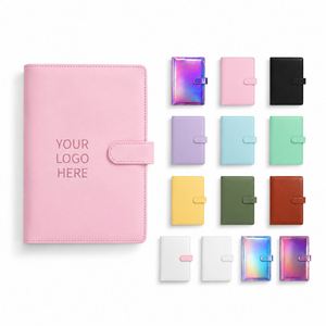 A5 A6 Ring <b>Binder</b> 6 Holes Loose Leaf <b>Binder</b> PU Leather Budget <b>Binder</b> DIN Folder Budget Planner <b>Notebook</b> Cover for Filling Paper - Product Image 1