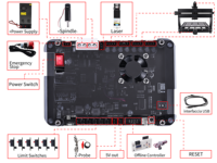 Fresadora CNC Konmison 500W de un Solo Eje 3020 Plus con Software GRBL, Alta Precisión, 3 Ejes, Alta Rigidez, Construcción de Aluminio, para Madera