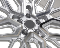 Jantes forgées en alliage d'aluminium HF7 personnalisées 17 18 19 20 21 22 pouces 4x100 4x114.3 5x100 5x108 5x112 5x114.3 5x115 5x120 Multi-branches