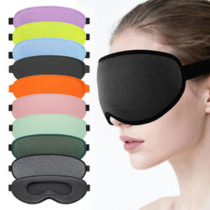 Masque de sommeil en mousse à mémoire de forme confortable 3D sans pression, masque pour les yeux, extension de cils, sommeil profond, voyage, utilisation en avion - Product Image 3