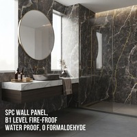 Panneaux muraux SPC imperméables, idéaux pour les projets de salles de bain d'hôtels et d'appartements en Europe et aux États-Unis