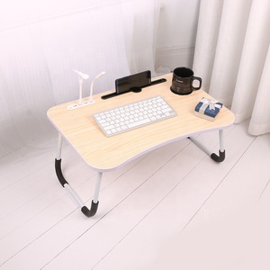 Table pliante pour ordinateur portable avec Ports USB, <span class=keywords><strong>plateau</strong></span> de <span class=keywords><strong>bureau</strong></span> pour ordinateur portable, <span class=keywords><strong>plateau</strong></span> de service pour manger, lire et travailler - Product Image 5