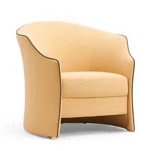 Ucuz modern restoran mobilyaları çağdaş otel pu deri tek koltuk resepsiyon koltuk takımları tasarım